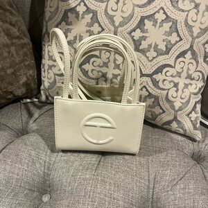 Telfar White Mini Bag